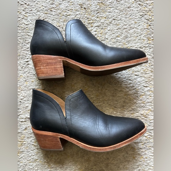 Nisolo Leather Pointed Toe Booties Size 8 - Picture 2 of 7
